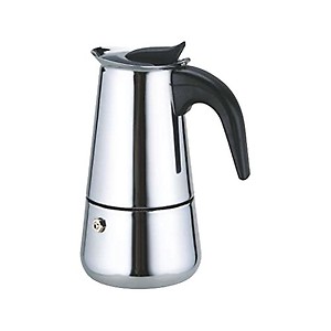 Pigeon Xpresso Stainless Steel Stovetop Coffee Percolator | South Indian Kaapi Maker | Moka Pot Espresso Maker | Mocha Pot Authentic Coffee Brewer- (4 Cups) 350ml,Silver price in India.