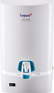 Livpure Touch Vibe 8.5L RO + UV + UF + Taste Enhancer Water Purifier (White/Blue) price in India.
