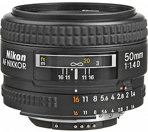 Nikon Af-S Nikkor 50 Mm F/1.8G Prime Lens for DSLR Camera - Black price in India.