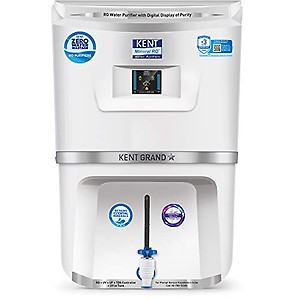 KENT Grand Star RO Water Purifier | 4 Years Free Service | Multiple Purification Process | RO + UV + UF + TDS Control + UV LED Tank | 9L Tank | 20 LPH Flow | Zero Water Wastage | Digital Display price in India.