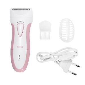Kemei KM-5001 Rechargeable Electric Shaver Hair Remover Scraping Washable Epilator Lady Shaver Device EU Plug price in India.