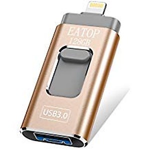 IDISKK 128GB Flash Drive for iPhone iPad USB 3.0 Lightning Drive 4 in 1 Multi Functional Memory External Storage for iOS and Android Samsung Phones Type C Devices and MacBook idiskk (MFi Certified) price in India.