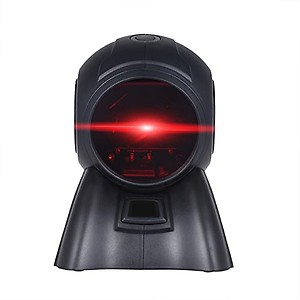 Qingyuan Omni-Directional 20 Lines 1D USB Orbit Barcode Scanner Reader Auto Scanning 1800t/s S ed 30° Adjustable Head price in India.