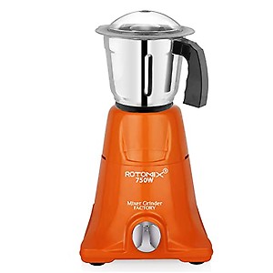 Rotomix 750W Mixer Grinder with 1 Multipurpose Leak-proof Stainless Steel Jar (Medium) MGFNX01, Yellow price in India.