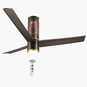 Orient Electric 1200 mm Aeroslim BLDC Ceiling Fan with Underlight, IoT & Remote | Smart Ceiling Fan works with Alexa & Google Home | BEE 5-star Rated Fan | 3-year warranty by Orient | Flame Gold price in India.
