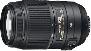 Nikon AF-S DX Nikkor 55-300mm f/4.5-5.6G ED VR Lens price in India.
