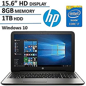 2017 Newest Edition HP Pavilion 15.6" Premium High Performance HD (1366x768) WLED-Backlit Laptop, Intel i7-7500U, 8GB RAM, 1TB HDD, Win10 price in India.