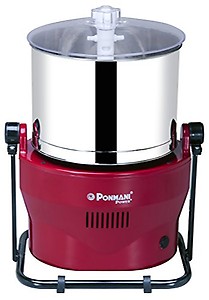 Ponmani Power Plus - 3Ltr Tilting Wet Grinder, 225W Copper Motor, Red price in India.
