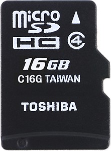 Toshiba 16 GB Micro SD Card Class 4 price in India.
