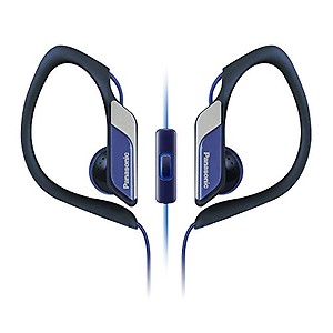 Panasonic RP-HS34M-W Sports Clip Earbud Headphones with Mobile Controller, White price in India.