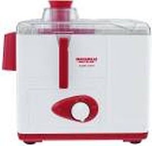 Maharaja Whiteline 450W Mark 1 Juicer Mixer Grinder (White And Red) With Jar - 450 Watts price in India.