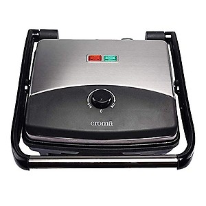 Croma 1500W 4 Slice 3-in-1 Sandwich Maker with Automatic Operation (Black) price in India.