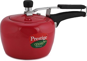 Prestige Apple Plus Induction Base Aluminium Pressure Cooker, 3 Litres, 3 Liter,Silver price in India.