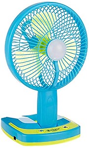 REXERA Powerful Rechargeable 1.5 Watts Table Fan with 21 SMD LED Light, Table Fan for Home, Table Fan for Office Desk, Table Fan High Speed, Table Fan For Kitchen - Assorted Color price in India.