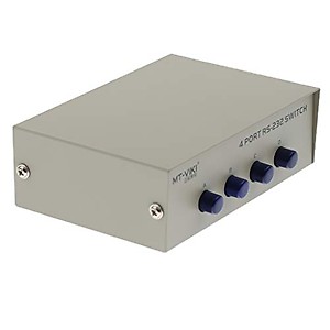 DB 9 Pin Male Female Connector Serial 4 Port RS232 Data Sharing Switch price in India.