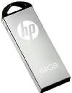 HP usb v220w 64 GB Pen Drive  (Grey, Black) price in India.