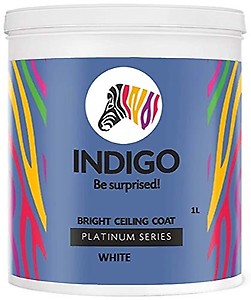 INDIGO Bright Ceiling Paint (Platinum Series) (1L, Brilliant White) price in India.