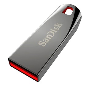 Sandisk Cruzer force USB Pen drive durable 64GB, Metal, Silver price in India.