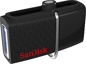 Sandisk Ultra Dual SDDD2-032G-l35 32 GB USB 3.0 OTG Pendrive Black price in India.