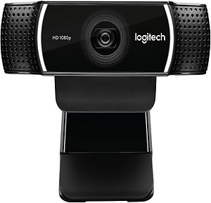 Logitech C922 Pro Stream Webcam, HD 1080p/30fps or HD 720p/60fps Hyperfast Streaming, Stereo Audio, HD Light Correction, Autofocus, for YouTube, Twitch, XSplit - Black (960-001090) price in India.