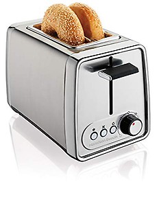 Hamilton Beach Metal 2 Slice Wide Slot Toaster, Bagel & Defrost Settings, Bun Warmer, Shade Selector, Toast Boost, Slide-Out Crumb Tray (925 Watts, Black) price in India.