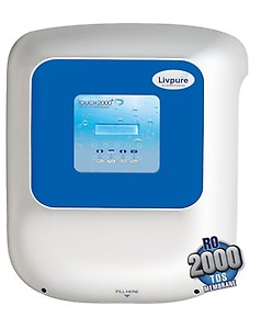 Livpure touch 2000 Plus Ro+Uv+Uf+Taste Enhancer, 85 Ltr White price in India.