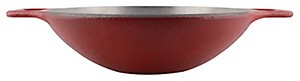 FeRus Cast Iron Cooking Kadai Cookware (Red and Grey, Diameter 26 cm) price in India.