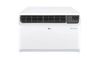 LG 1.5 Ton 3 Star DUAL Inverter Window AC (Copper, Convertible 4-in-1 cooling, RW-Q18WUXA, 2023 Model, HD Filter with Anti-Virus Protection, White) price in India.