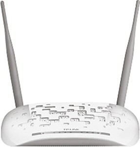 TP-LINK TD-W8961N 300 MbpsWireless N300 ADSL2+ Wi-Fi Modem Router, 2x 5dBi Omni directional Fixed antennas, Input ISPs supported- BSNL, MTNL, Tata Indicom (RJ-11 Port), Dual band , White price in India.