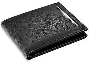 WILDHORN® Carter Leather Wallet for Men (Pitch Black)
