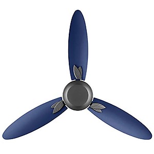 Usha Bloom Magnolia 1250mm wattage 78 Goodbye Dust Ceiling Fan with Anti Dust Feature(Sparkle Grey and Blue) price in India.