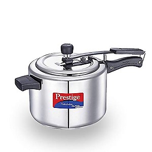 Prestige Svachh, 20246, 5 L, Nakshatra Alpha Straight Wall, with deep lid for Spillage Control (Inner Lid, Stainless Steel, Silver) price in India.