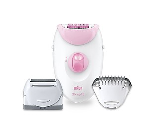 Braun Silk-épil 3-170, Epilator for Long-Lasting Hair Removal, 20 Tweezer System, Smartlight Technology and Massage Rollers, Purple price in India.