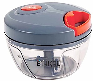 Ethical Plastic 450ML Compact Handy Chopper with 3 Blade for Smooth Chopping Vegetable and Fruits for Kitchen , Grey price in India.