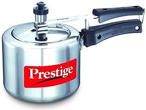 Prestige Nakshatra Plus Induction Base Aluminium Inner Lid Pressure Cooker, 2 Litres, Silver, 2 Liter price in India.