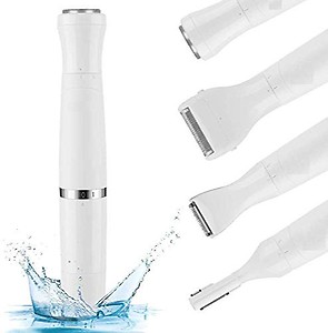 Painless Trimmer for Women Painless Facial Hair Remover Rechargeable;Waterproof Wet&Dry Ladies Trimmer;High Speed Electric Shaver for Women's Eyebrow/Armpit/Leg/Arm (White) price in India.