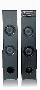Mintronics® 85W MI-980 Buzz Booster Bluetooth Double Home DJ Tower Speaker aux/fm/USB with Remote supportable (Black) price in India.