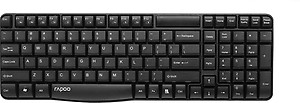 Rapoo E1050 Wireless Keyboard (2.4 GHz)(Black) price in India.