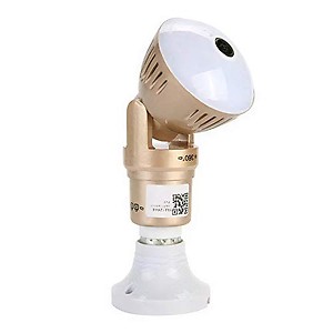 2MP WiFi Bulb Camera, Golden Color, Night Vision, 2-Way Talk, Motion Detection, SD Card Slot, 360° View, Wireless Smart Home Security price in India.