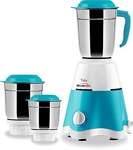 Toby 550 watts Premium kitchen Mixer Grinder 3 stainless steel Jars, Multicolor Star price in India.