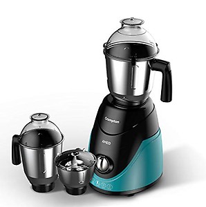 Crompton Ameo Neo 750-Watt Mixer Grinder with MaxiGrind and Motor Vent-X Technology (3 Stainless Steel Jars, Black & Green) price in India.