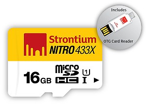 Strontium Nitro 433X 16 GB SDHC Memory Card - Class-10 price in India.
