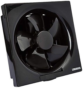 Luminous Vento Deluxe 250 mm Exhaust Fan For Kitchen, Bathroom with Strong Air Suction, Rust Proof Body and Dust Protection Shutters (Black) price in India.