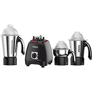 Vidiem Mixer Grinder 567 A Jumbo Mix Pro (Black) | 1000 Watts Mixer Grinder with 3 Leakproof Jars with self-lock for Wet & dry spices, chutneys & curries | 1 Year Warranty | Mixer grinder price in India.