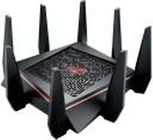 ASUS GT-AC5300 5300 Mbps Gaming Router(Black, Tri Band) price in India.