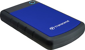 Transcend StoreJet 25H3B 1TB USB 3.1 Gen 1 Shock Resistant Rugged Portable External Hard Drive Blue, Slim - TS1TSJ25H3B price in .