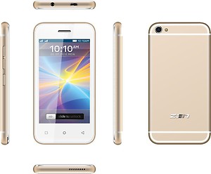 ZEN Flair Dual SIM Touch Phone (Champagne Gold) price in India.