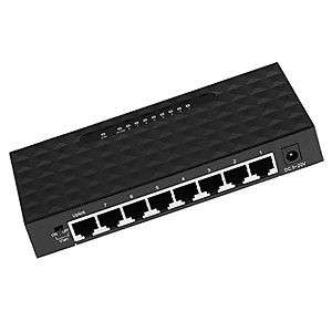 Optimuss 8 Port Fast Ethernet Switch Desktop Splitter Hub Plug &Play for Computer price in India.