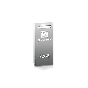 Simmtronics 32 GB USB 2.0 Port Flash Drive with Metal Body (32 GB Pen Drive) price in India.