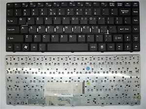 Lapso india Hcl MSI CR CR420 CR430 CR460 X370 CX420 CX420MX Laptop Keyboard (Black) price in .